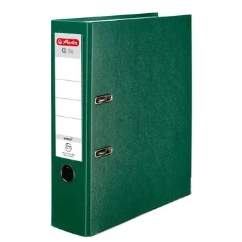 segregator-a4-8-cm-zielony-q-file-stan-nowy