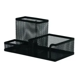 przybornik-na-biurko-q-connect-office-set-metalowy-3-komory-czarny