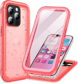 cozycase-etui-wodoodporne-360-do-iphone-13-pro-rozowe-matowe-pyloszczelne