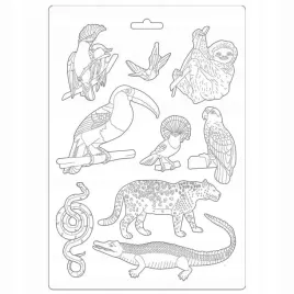 forma-foremka-do-odlewow-21x297-stamperia-amazonia-zwierzatka