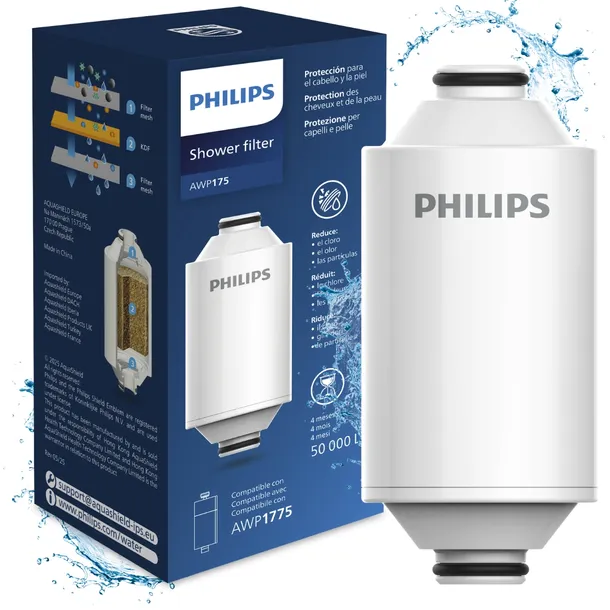 Wkład do filtra prysznicowego, prysznicowy filtr wymienny Philips AWP175