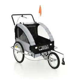 przyczepka-rowerowa-dla-dzieci-all4baby-bt02-amortyzowana-czarno-szara