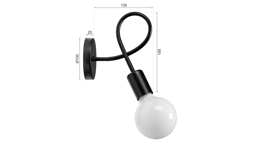 kinkiet-toolight-czarny-zolty-e27-60-w