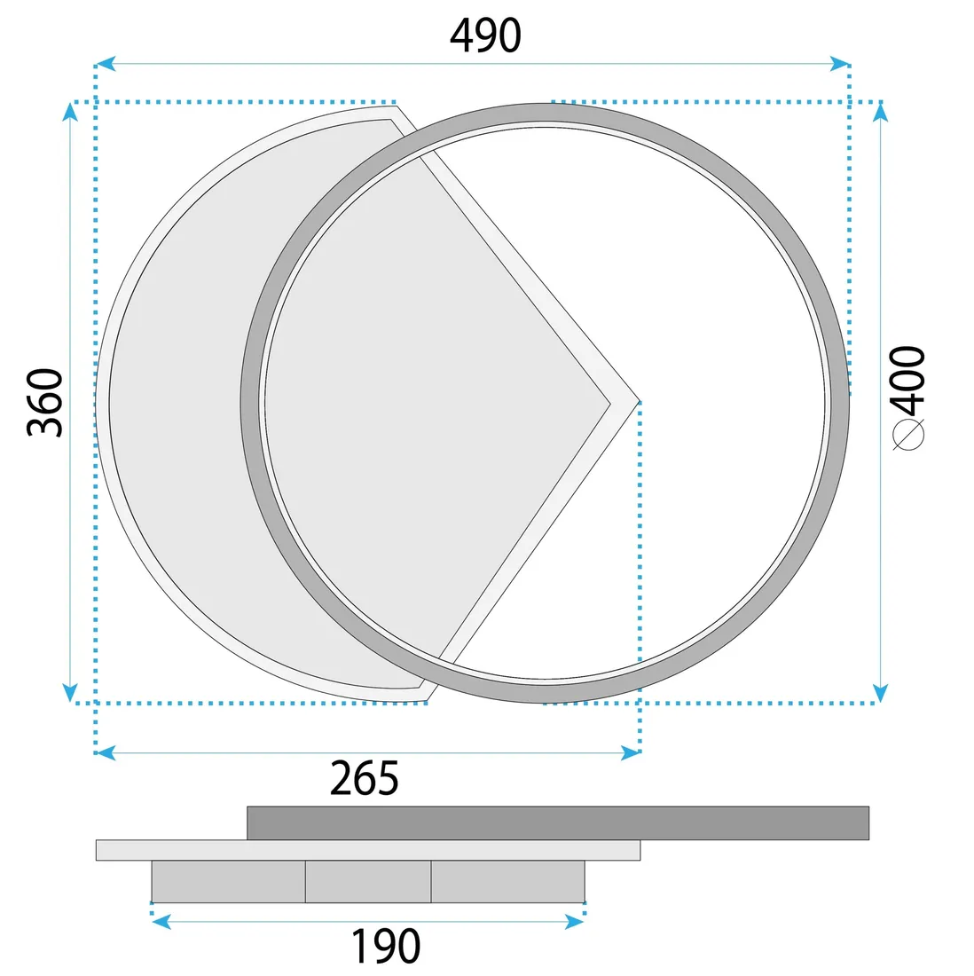 plafon-toolight-bialy-zloty-stan-nowy