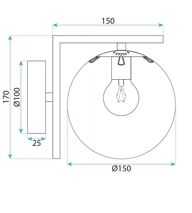 lampa-scienna-kinkiet-toolight-biala-kula-czarne-elementy-e27