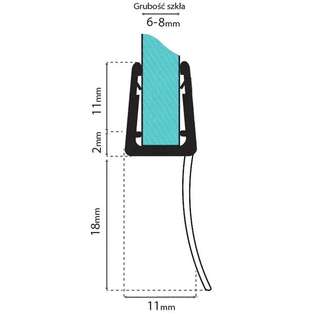 uszczelka-rea-100-cm-bezbarwny-kod-producenta-rea-k999a