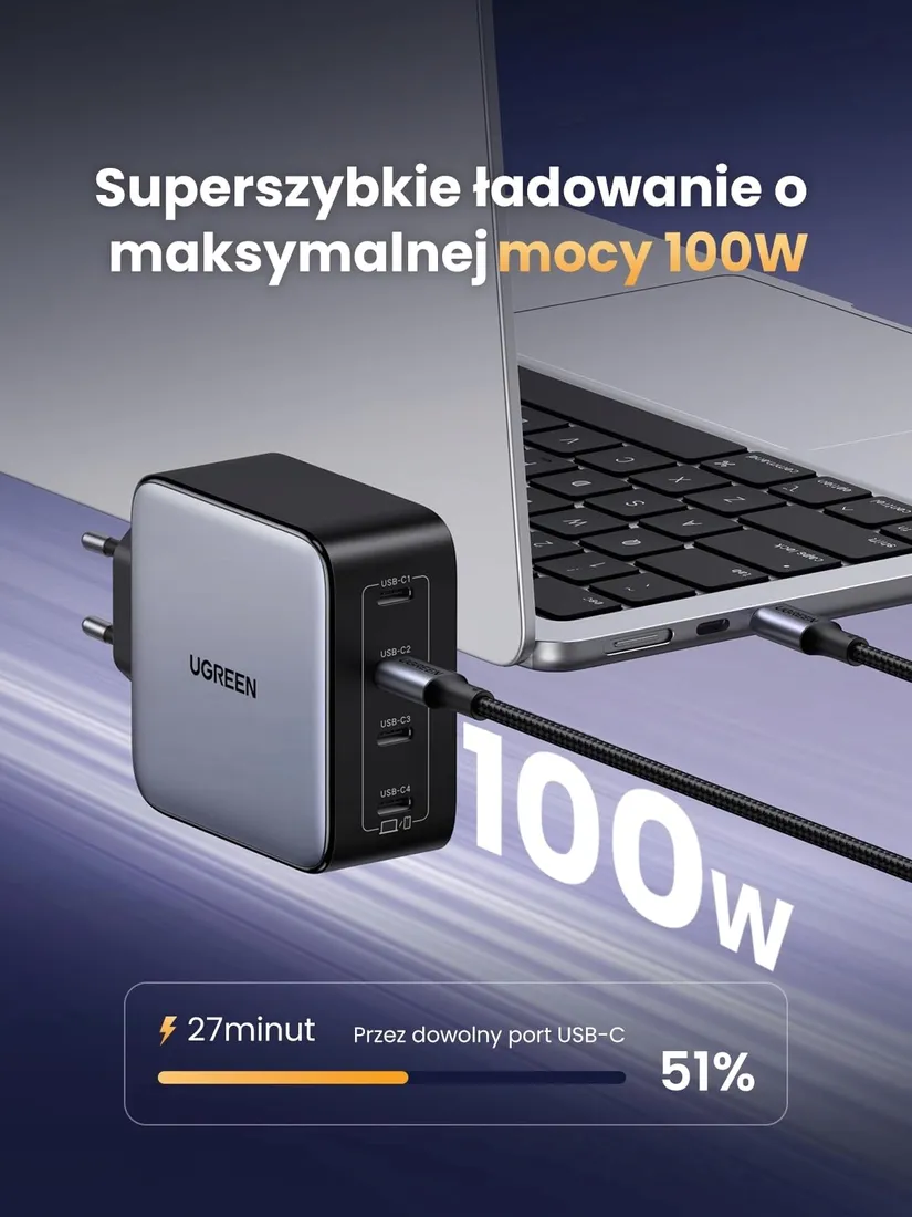 ladowarka-ugreen-nexode-100w-4x-usb-c-zasilacz-gan