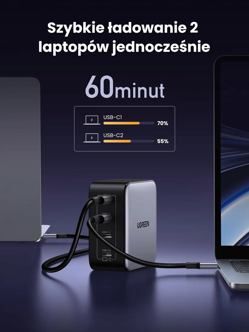ladowarka-ugreen-nexode-100w-4x-usb-c-zasilacz-gan