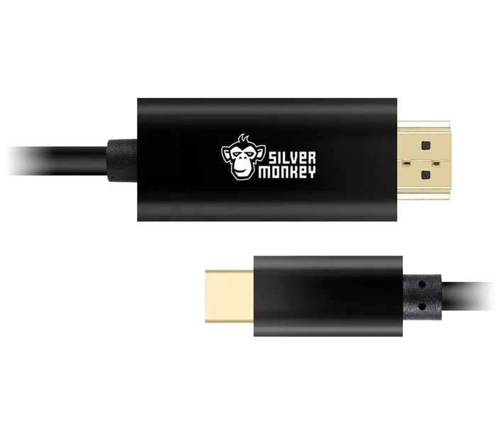 outlet-kabel-silver-monkey-usb-c-hdmi-v1-4-18m-czarny-stan-opakowania-oryginalne
