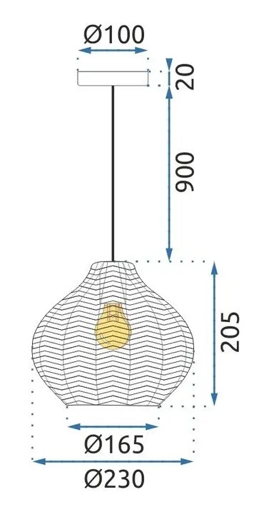 lampa-wiszaca-sufitowa-zyrandol-toolight-szklany-e27