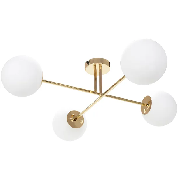 zyrandol-lampa-sufitowa-zlota-4-kule-biale-mleczne-e27-zasilanie-sieciowe