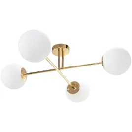 zyrandol-lampa-sufitowa-zlota-4-kule-biale-mleczne-e27