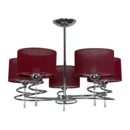 lampa-sufitowa-zyrandol-do-salonu-led-nowoczesna-5xe27-czerwony-abazur