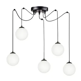 lampa-wiszaca-czarna-pajak-szklany-klosz-5xe14-styl-skandynawski