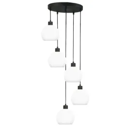 lampa-wiszaca-zwis-sufitowa-led-czarna-z-bialymi-kloszami-5xe27-nowoczesna