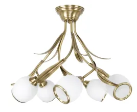 lampa-sufitowa-wiszaca-zyrandol-do-kuchni-zlota-bialy-klosz-led-5xe14