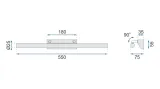 toolight-kinkiet-led-app362-1w-55cm-chrome-stan-nowy