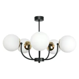 lampa-wiszaca-sufitowa-zyrandol-loft-sypialnia-biale-kule-czarna-led-5xe14