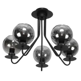 lampa-wiszaca-sufitowa-zyrandolloft-do-kuchni-grafit-kule-czarna-led-3xe27