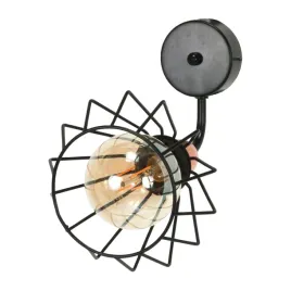 kinkiet-scienny-lazienkowy-druciany-klosz-czarny-miedziany-led-1xe27