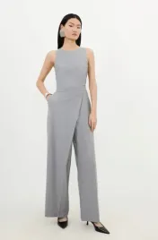 szary-dopasowany-kombinzon-z-szerokimi-nogawkami-karen-millen-xxl