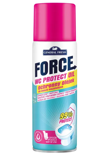 General Fresh Force płyn olejek ochronny do toalety WC 0,2l spray