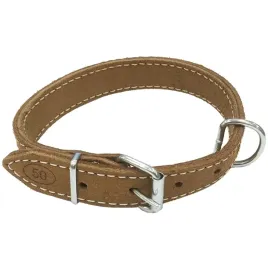 obroza-dla-psa-skorzana-brazowa-25mm-36-44cm-polski-producent