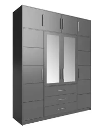 szafa-otwierana-bali-d4-z-nadstawka-wysokosc-245-cm-z-lustrem-grafit
