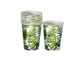 kubeczki-tropikalne-liscie-240-ml-6-szt-hawaje