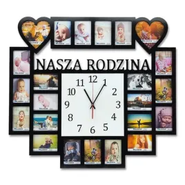 multirama-ramka-na-zdjecia-nasza-rodzina-z-zegarem-23-zdjecia-9x13-serca-sa