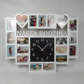 multirama-ramka-na-zdjecia-nasza-rodzina-z-zegarem-19-zdjec-serca-salon-po