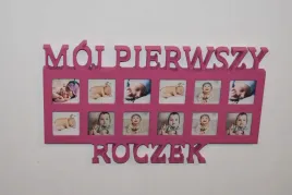 multiramka-ramka-na-zdjecia-z-napisem-moj-pierwszy-roczek-mdf-12-zdjec