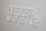 napis-3d-never-give-up-stan-nowy