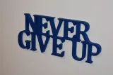 napis-3d-never-give-up-stan-nowy
