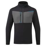 portwest-polar-wx3-half-zip-tech-bkr-s