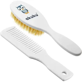 akuku-a0307-szczotka-i-grzebien-z-naturalnym-wlosiem-biala