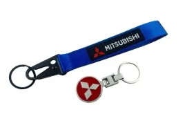 mitsubishi-zestaw-brelok-czerwony-metalowy-do-kluczy-smycz-niebieska-20cm