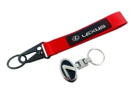 lexus-zestaw-brelok-czarny-metalowy-do-kluczy-smycz-czerwona-20-cm