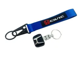 honda-civic-zestaw-brelok-breloczek-metalowy-do-kluczy-smycz-niebieska
