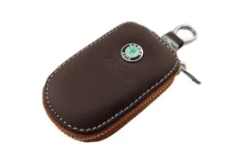 skoda-etui-pokrowiec-skorzany-na-kluczyk-brazowy