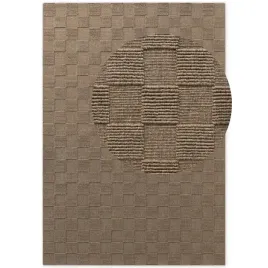 chodnik-welniany-80x200cm-brazowy-recznie-tkany-jednokolorowy