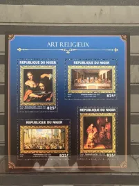 znaczki-malarstwo-religia-niger-czysty-zn16