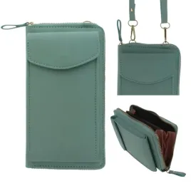 torebka-kopertowka-saszetka-mini-portfel-na-telefon-na-ramie-mietowa