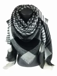 jordan-collection-miekka-i-ciepla-chusta-krata-57-czarny-bialy-140x140cm