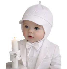 czapka-na-chrzest-biala-dla-chlopca-z-daszkiem-prazek-modna-46-cm
