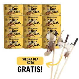 paka-zwierzaka-karma-mokra-dla-kota-kurczak-12x200g-wedka-dla-kota-gratis