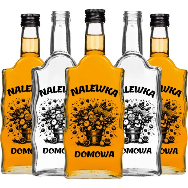 BUTELKA WARTA 500 ML NALEWKA DOMOWA Z ZAKRĘTKĄ I NADRUKIEM ORYGINALNE ŁADNE