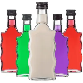 butelka-na-likier-nalewke-sok-warta-200-ml-zakretki-zestaw-5-sztuk