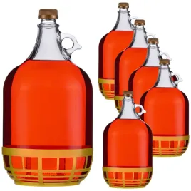 gasior-5-l-balon-dama-butelka-baniak-na-wino-nalewki-koszyki-zestaw-6-szt