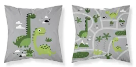 poszewka-dziecieca-40x40-z-dinozaurami-szara-sweet-dreams